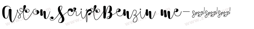 AstonScriptBenzin me字体转换 AstonScriptBenzin me字体转换